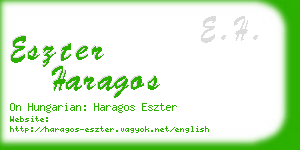 eszter haragos business card